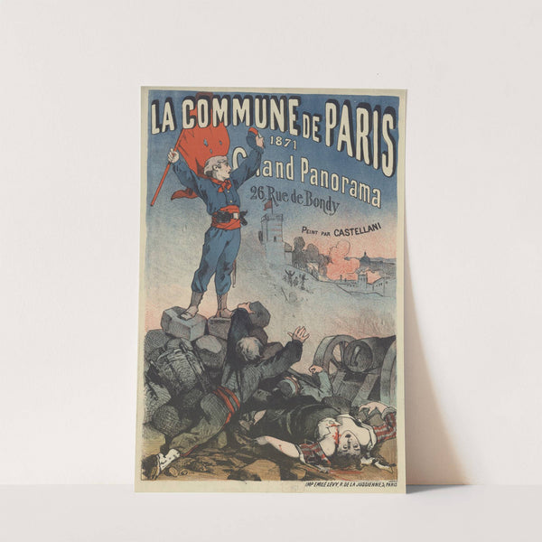 La Commune de Paris 1871. &#8211; Grand Panorama 26 rue de Bondy (1883) by Imp. Emile Lévy