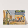 La cour à Müller, Frieda et ses poules by Gustave Cariot