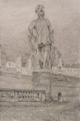 La cour d’honneur, La statue de Du Guesclin, Versailles — size preview
