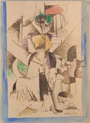 La Dame aux bêtes, Portrait de Madame Raymond Duchamp Villon — size preview