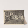 La danse a l’Opéra; la classe du premier quadrille, leçon de Mme Théodore dans le pavillon de la bibliothèque (1882) by Paul Renouard