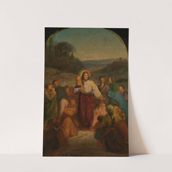 La de små barn komme til meg (1842) by Adolph Tidemand