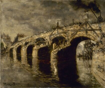 La dÃ©molition de l’ancien pont de la Tournelle
