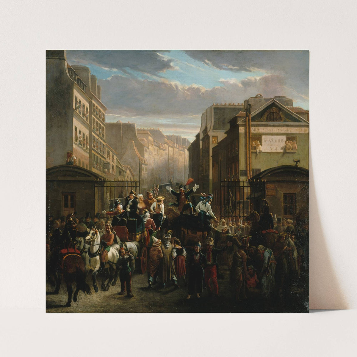La descente de la Courtille (1842) by Charles Nanteuil
