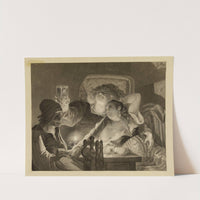 Là dessus, le jeune homme riait et caressait la fille (1868) by Victor Masson