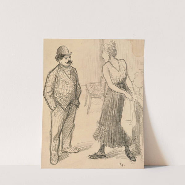 La dispute by Théophile Alexandre Steinlen