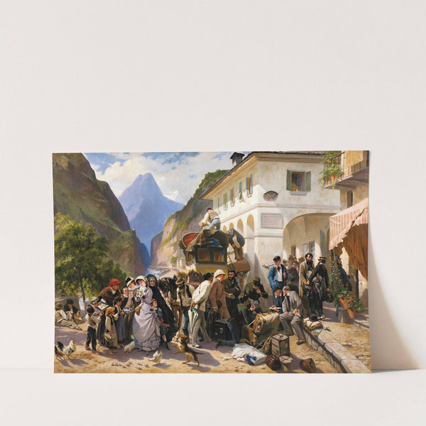 La Douane Italienne au Simplon (1880) by Eugène Giraud