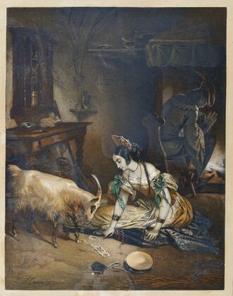 La Esmeralda et Gringoire (1834)