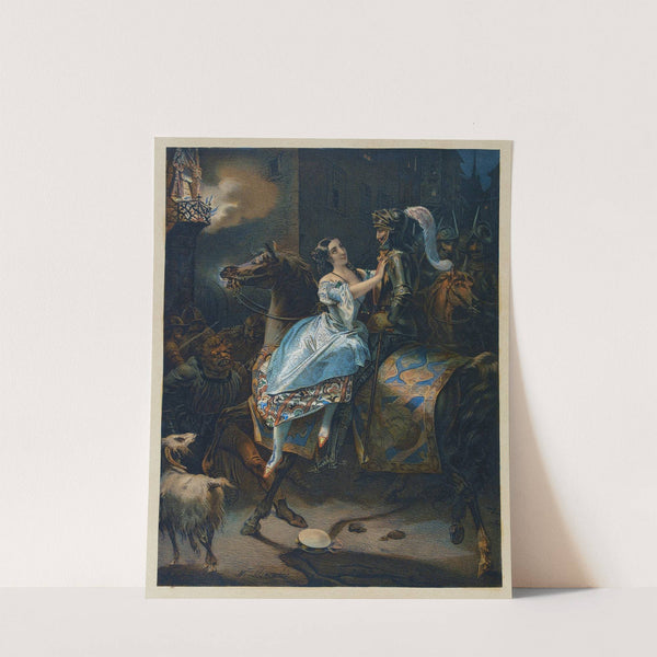 La Esmeralda et Phœbus (1834) by Nicolas Eustache Maurin