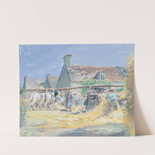 La Fauche Des Foins À Montfoucault by Ludovic Piette
