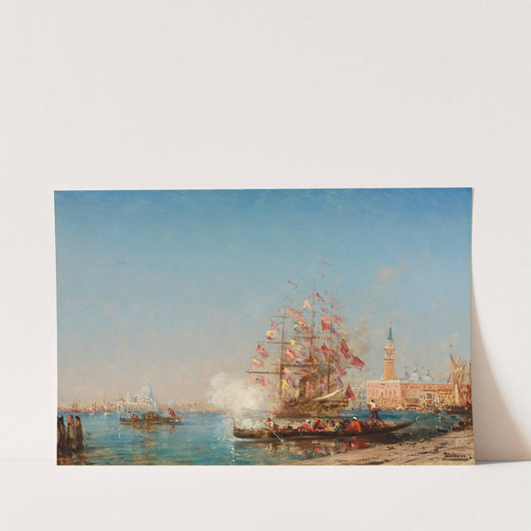 La Fête De L’assomption À Venise, Le Coup De Canon by Félix Ziem