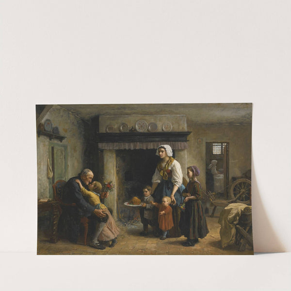 La fête du grand-père ( 1864) by Jules Breton
