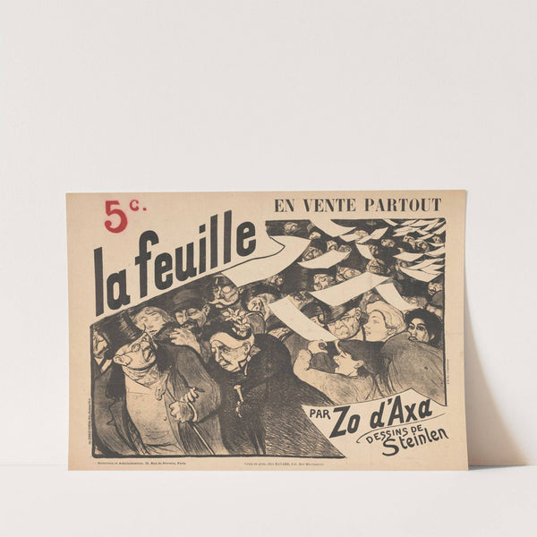 La feuille door Zo d’Axa (1897-1899) by Théophile Alexandre Steinlen