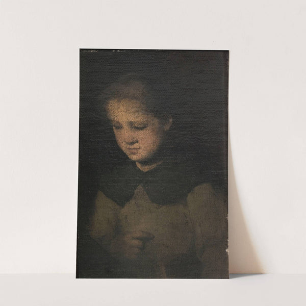 La fillette en gris by Théodule Ribot