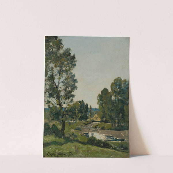 La flaque au bois (1877) by Henri-Joseph Harpignies