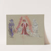 La Folle de Chaillot – maquette de costume – Joséphine, Aurélie, Constance (1945) by Christian Bérard