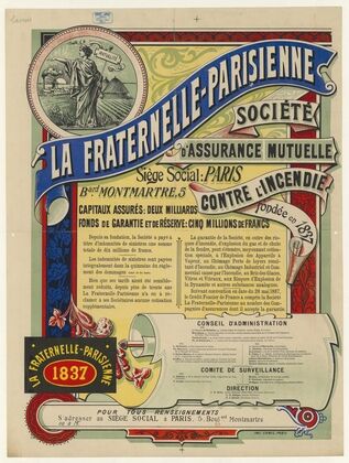 La Fraternelle parisienne, société d’assurance mutuelle contre l’incendie fondée en 1837 (1896)