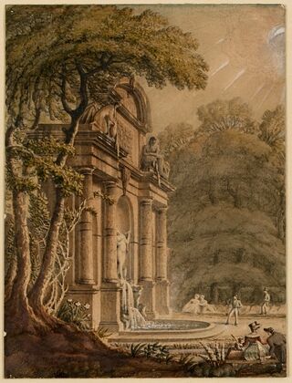 La grotte du jardin du Luxembourg ou fontaine Médicis — size preview