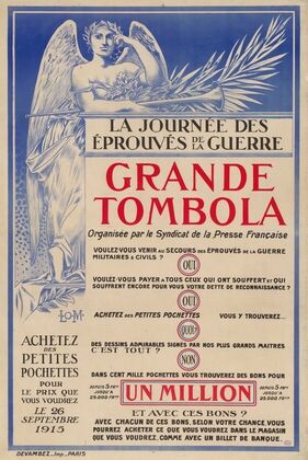 La Journée des éprouvés de la guerre. Grande tombola (1915)