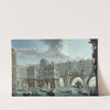 La joute des mariniers, entre le pont Notre-Dame et le pont au Change by Nicolas Jean-Baptiste Raguenet