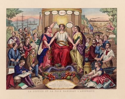 La Justice et la Paix ramenant l’Abondance (1856)