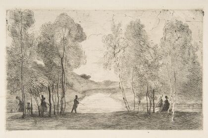 La lac du Bois de Boulogne (around 1858)