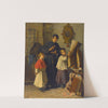 La leçon de chant des enfants de choeur, dans une sacristie à Rome by Auguste Dutuit