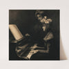La Lecon De Piano (1899) by Firmin Baes
