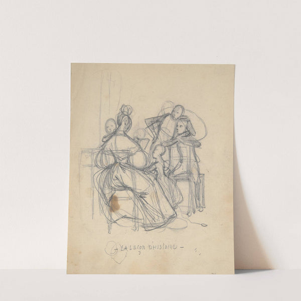 La Lecon d’Histoire by Paul Gavarni