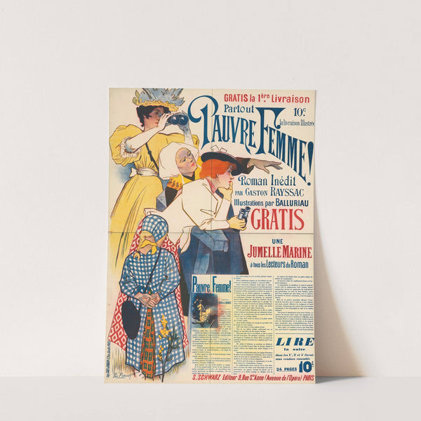 La livraison Illustrée. Pauvre Femme! Inédit par Gaston Rayssac (ca. 1897) by Paul Balluriau