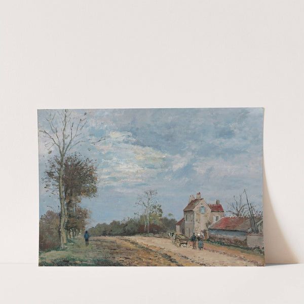 La Maison De Monsieur Musy, Route De Marly, Louveciennes (circa 1872) by Camille Pissarro