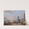 La Monnaie, le Pont Royal et le Louvre, vus du terre-plein du Pont-Neuf by Jean-Baptiste Lallemand