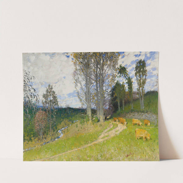 La Montée Au Pâturage by Pierre-Eugène Montézin