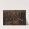 La mort de Flesselles, prévôt des marchands, devant l&#039;Hôtel de Ville, le 14 juillet 1789, actuel 4ème arrondissement. by Jean-Baptiste Lallemand