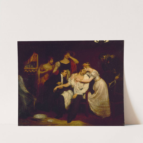 La mort du duc de Berry, le 13 février 1820, à l&#039;Académie royale de musique by Édouard Cibot