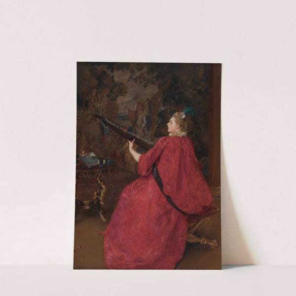 La musicienne by Gustave Jean Jacquet