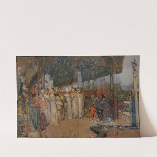La musique au Moyen Age (1896-1898) by Luc-Olivier Merson