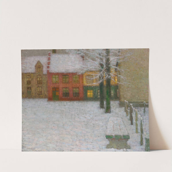 La neige (1899) by Henri Le Sidaner