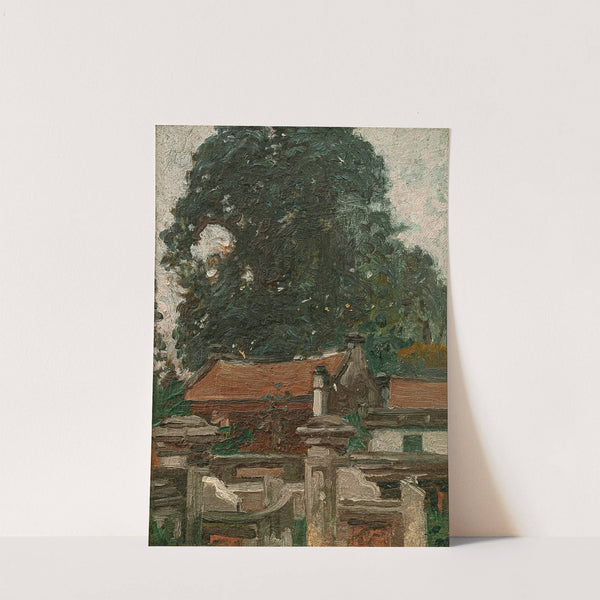 La Pagode des Corbeaux à Hanoi (The Crows Pagoda in Hanoi) (1920) by François De Marliave