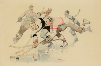 La partie de hockey sur glace