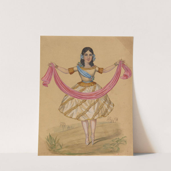 La petite Augusta, aged 12 years, in the character of Zoloe, in the Bayadere by Edward Williams Clay