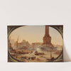 La Place de la Bastille et la Barricade de l&#039;entrée du faubourg Saint-Antoine, le 25 juin 1848 by Jean-Jacques Champin