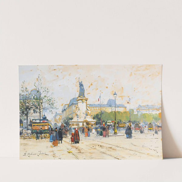 La Place De La République by Eugène Galien-Laloue