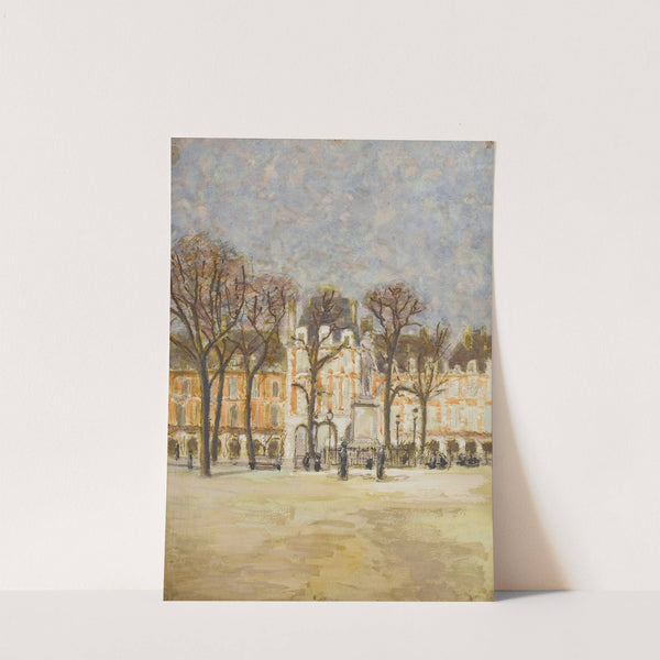 La place des Vosges, élément d&#039;un triptyque by Louis-Gilbert Bellan