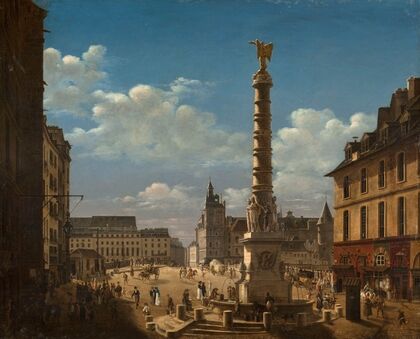 La place et la fontaine du Châtelet.