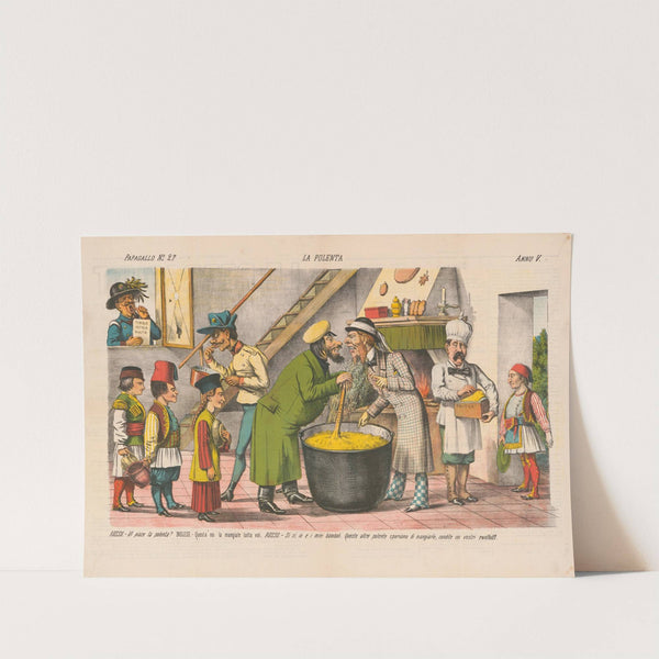 La polenta (1877) by Augusto Grossi