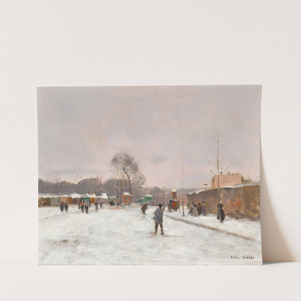 La Première neige d&#039;hiver by Luigi Loir