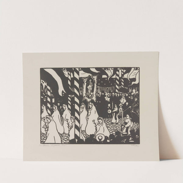 La Procession (1899) by Jean-Émile Laboureur