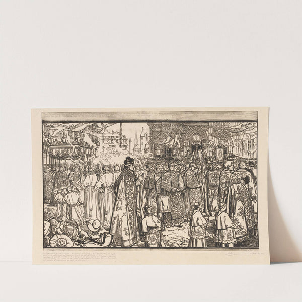 La Procession de la Fête-Dieu à Nantes (1901) by Auguste Louis Lepère