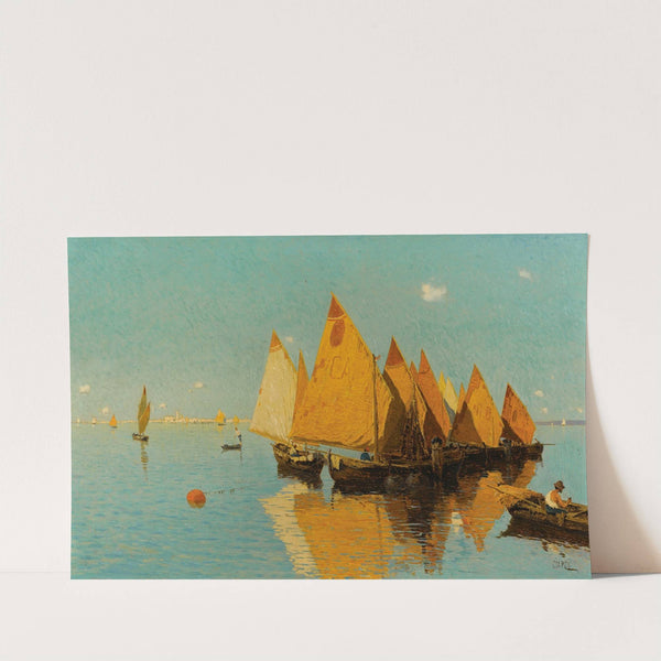 La Quiete In Laguna by Guglielmo Ciardi